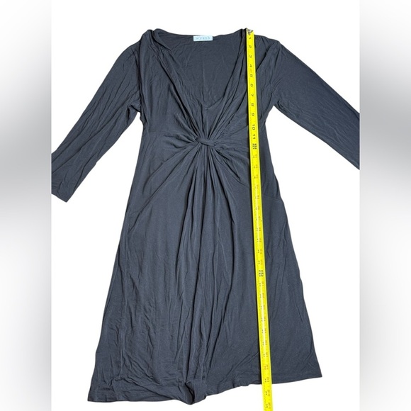 WOMENS‎ WYETH 95 % Rayón BLACK  LINED 3/4 SLEEVE   DRESS SIZE SMALL - Picture 6 of 13